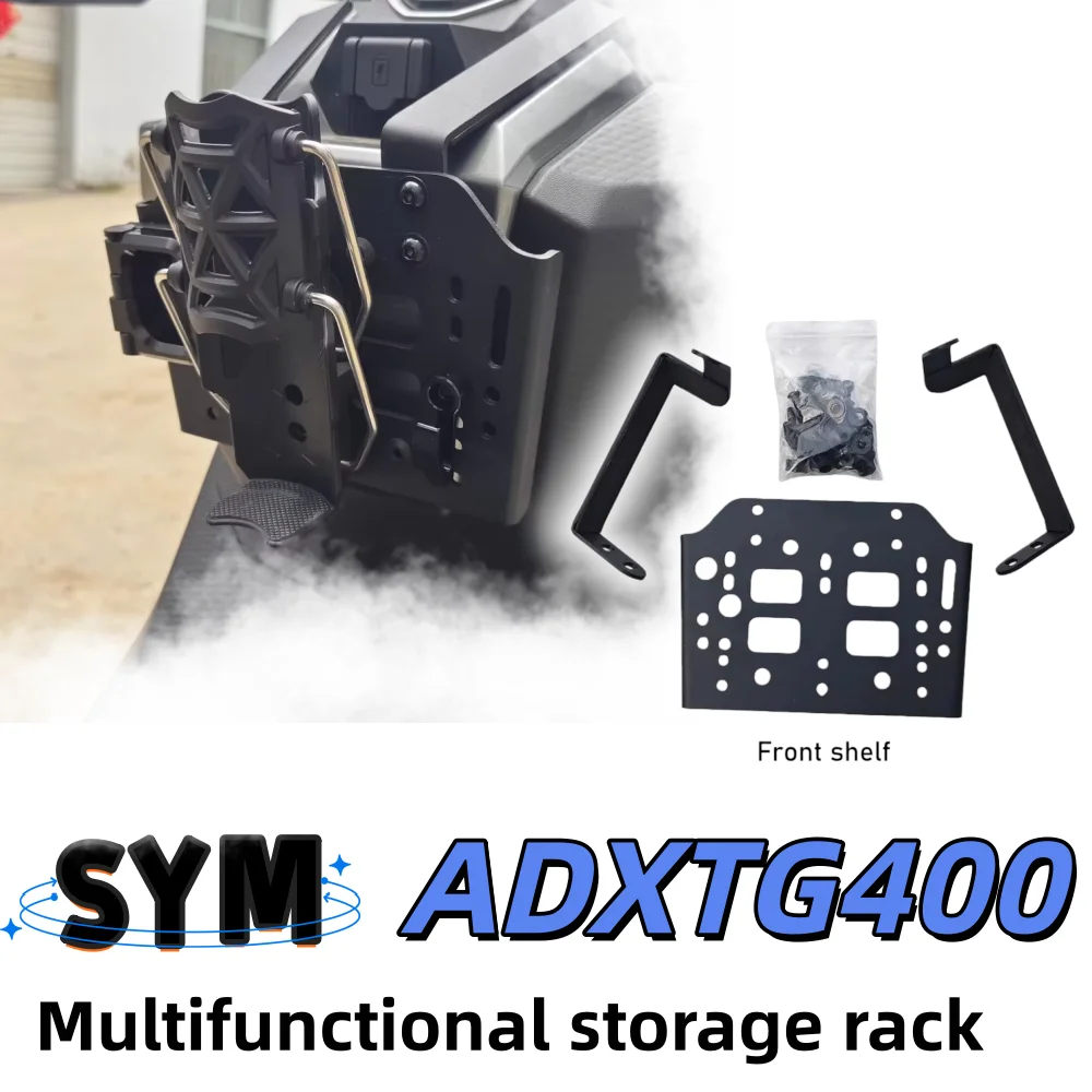 Compatible con estante frontal SYM Sabertooth, portavasos, gancho, accesorios de soporte de almacenamiento multifuncional ADXTG400 Sabertooth