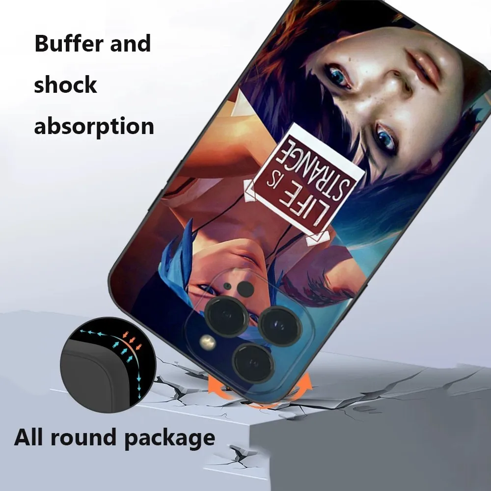 L-Life Is Strange-E Phone Case  For iPhone16 15 14 13 12 Mini 11 Pro XS Max X XR SE5 6 7 8 Plus Soft Silicone Cover