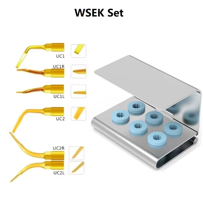 VVDental Piezosurgery Tips Kit Premium Ultraschall-Zahneinsätze mit gehärteter Metallstruktur für Woodpecker Mectron Einheiten Werkzeuge – Detail 4