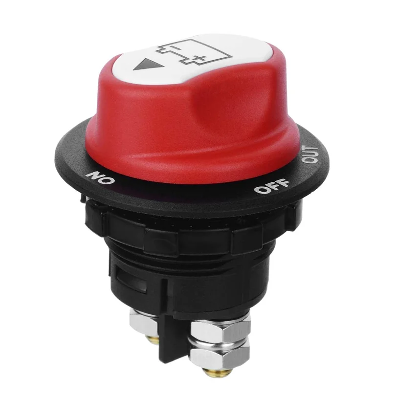 

Battery Disconnect Switch ON-OFF-OUT 32V DC 100A Battery Switch for Car Boat Off-Road Truck RV