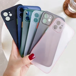 6Colors Soft Ultra Thin Matte TPU Case For iPhone XR XS 11 12 13 Mini 14 15 16 Plus 17 Air Pro Max Liquid Silicone Phone Cover