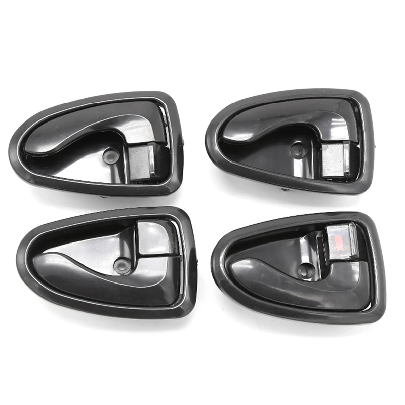 4Pcs Plastic Exterior Door Handles Door Handles +4Pcs Interior Door Handles For Hyundai Accent 2000-2006 8265025000 8261022001