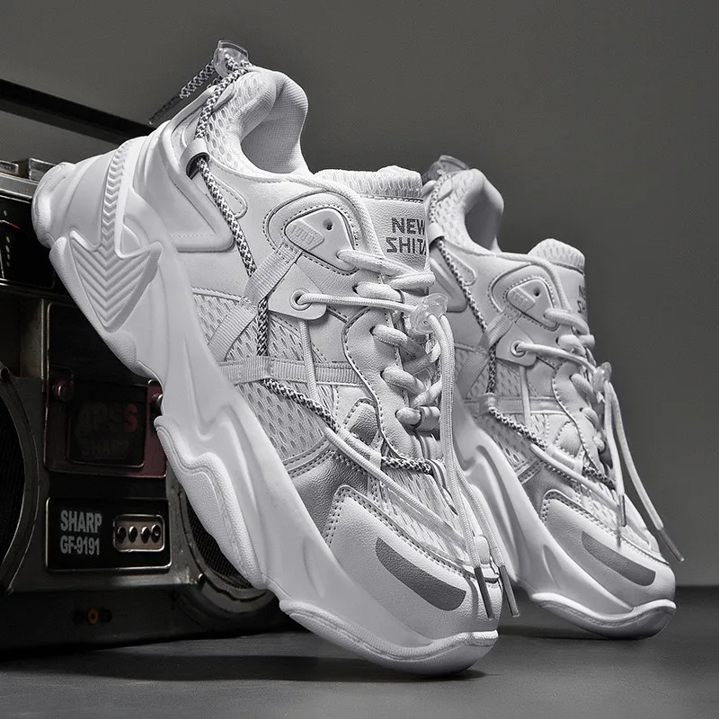 

Men's Shoes Fashion Outdoor Casual Shoe Lace Up Platform Sneakers Comfort Running Shoes for Men Training Shoes Tenis Masculino