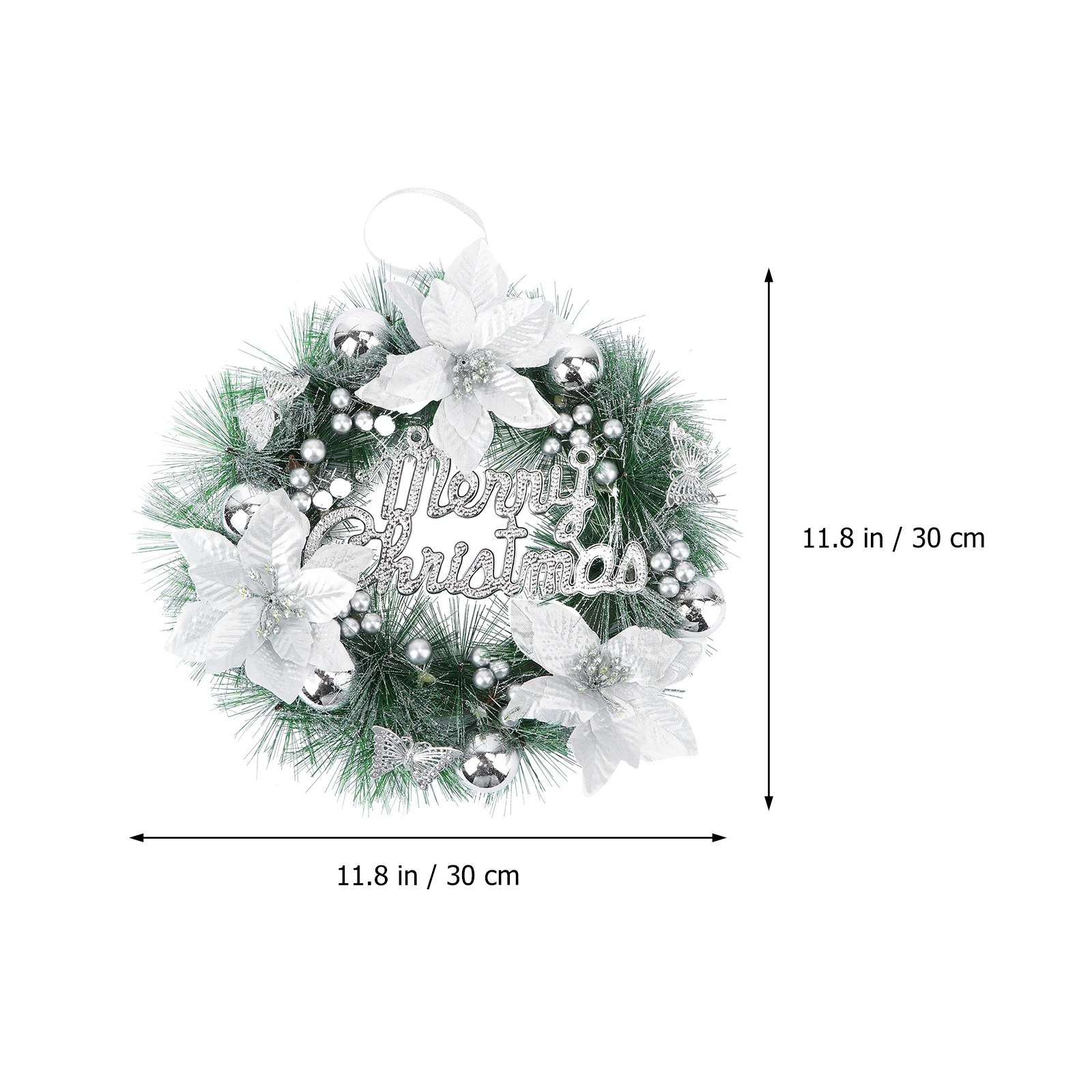 

Garland Decorations Elegant Xmas Wreaths for Doors Christmas Winter Front Holiday Pvc