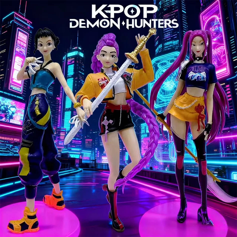 20 cm/7.87 inch Anime KPop Demon Hunter Standbeeld Speelgoed Pop Rumi Zoey Action Figure PVC Model Desktop Ornament speelgoed Fans Verjaardagscadeau