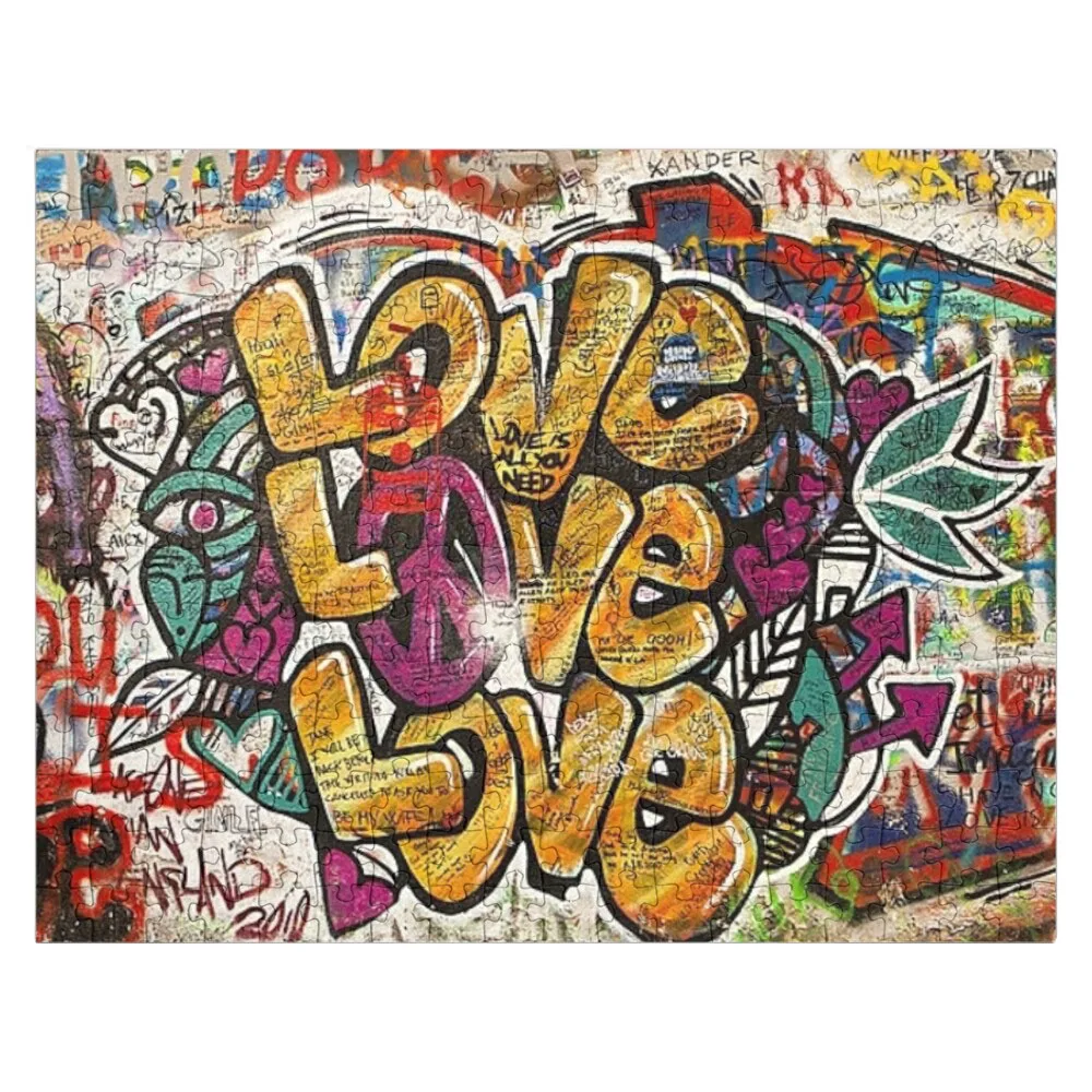 Copy of Graffiti mesh Jigsaw Puzzle Iq Wooden Adults Baby Toy Wood Name Puzzle
