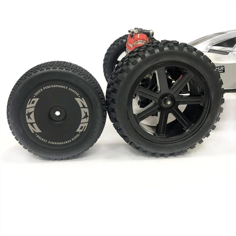 4 Stück große Reifen verbreitertes Reifenrad für Wltoys 144001 144010 124019 124018 124017   12428 1/12 1/14 RC Car Upgrade-Teile