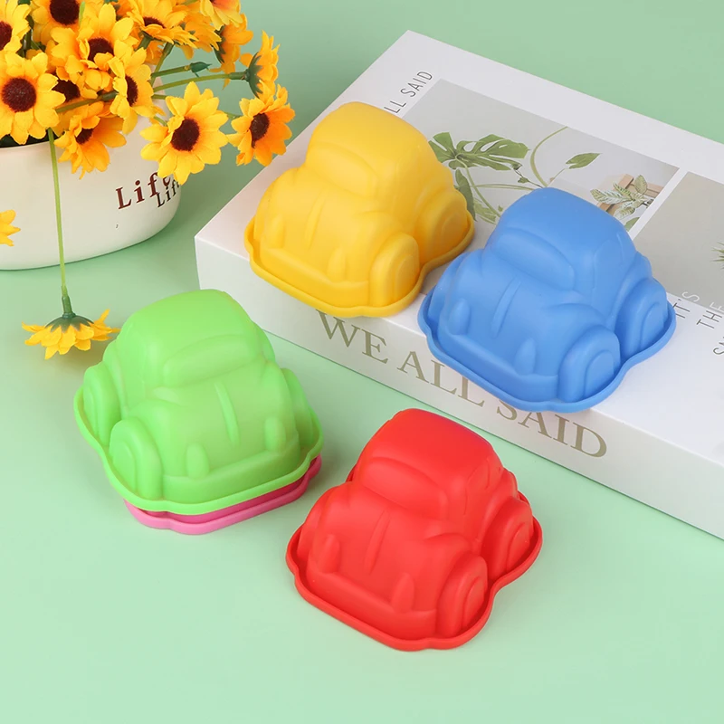 NEW Cute Car Shaped Silicone Cake Mold DIY Baking Pan Handmade Soap Mold Cake Decorating Tools