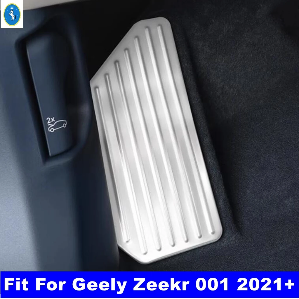 

Black Auto Stainless Steel Car Rest Foot Pedal Pads Cover Trim For Geely Zeekr 001 2021 - 2023 Protection Anti Kick Decoration