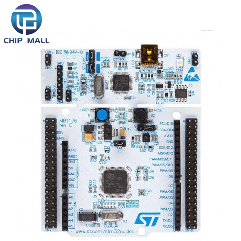 Imagem -03 - Arduino Development Board Nucleo-f103re Nucleo-f334r8 Nucleo-f411re Nucleo-f207zg Stm32 64