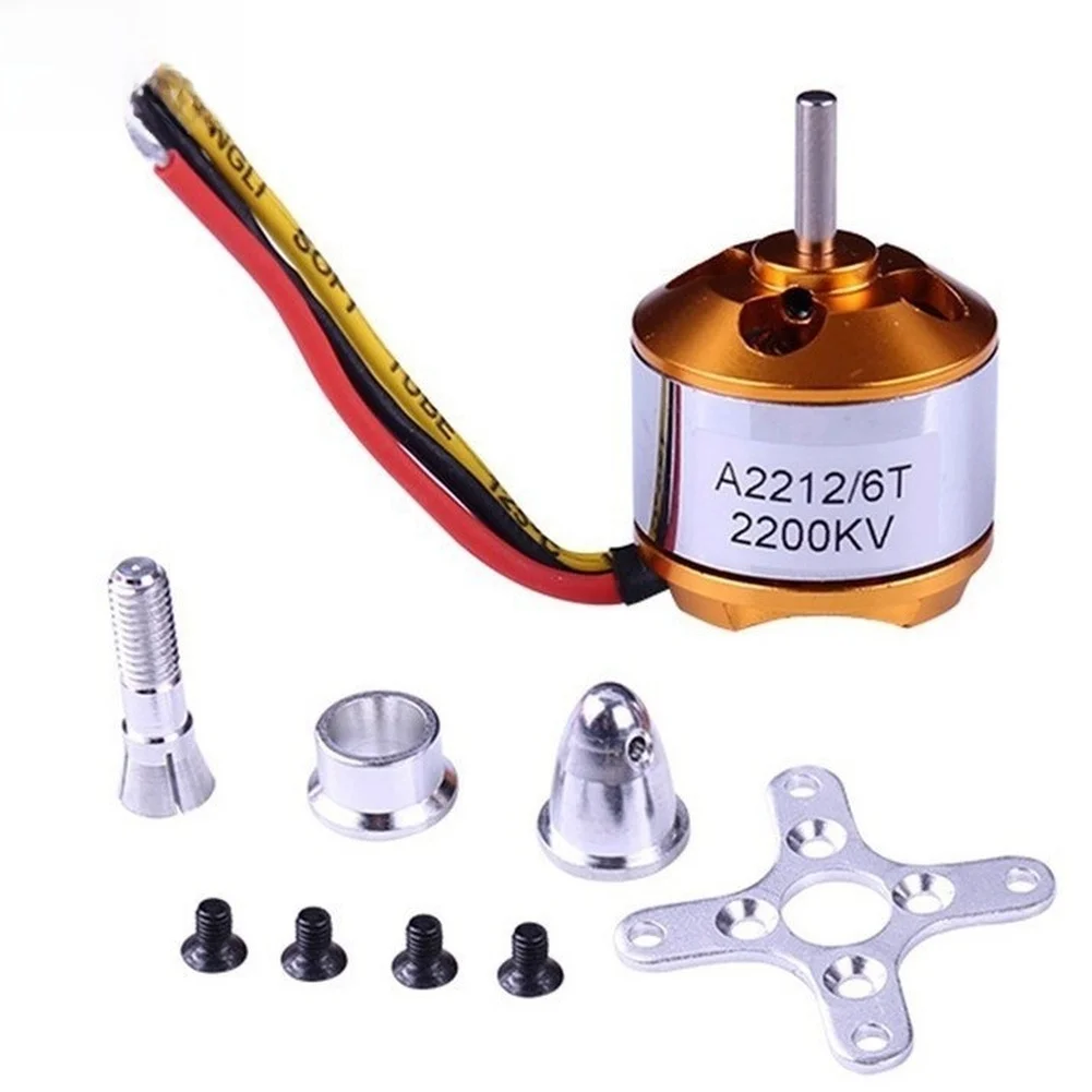 A2212 Brushless Motor for Multi Rotor and Fixed Wing For RC AiFor RCraft 1000KV 1400KV 2200KV 2450KV High Efficiency