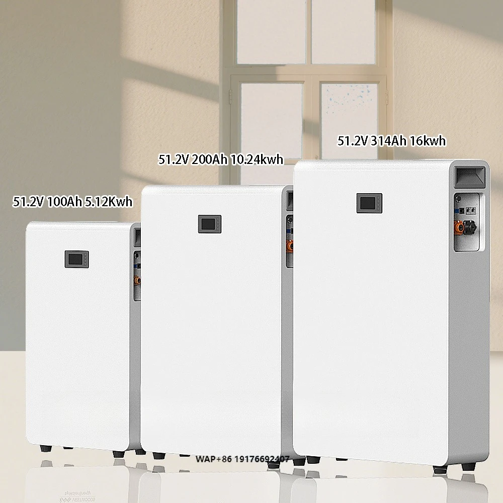 51.2v Lithium Home Solar Backup 5kwh 10kwh16kwh Lithium Electric Battery Cycle 100ah 200ah 314ah Home Energy Battery
