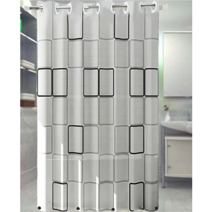 

PEVA Shower Curtain Liner Curtain Waterproof No Hook Needed Shower Curtain for Bathroom72" Wx 78" L