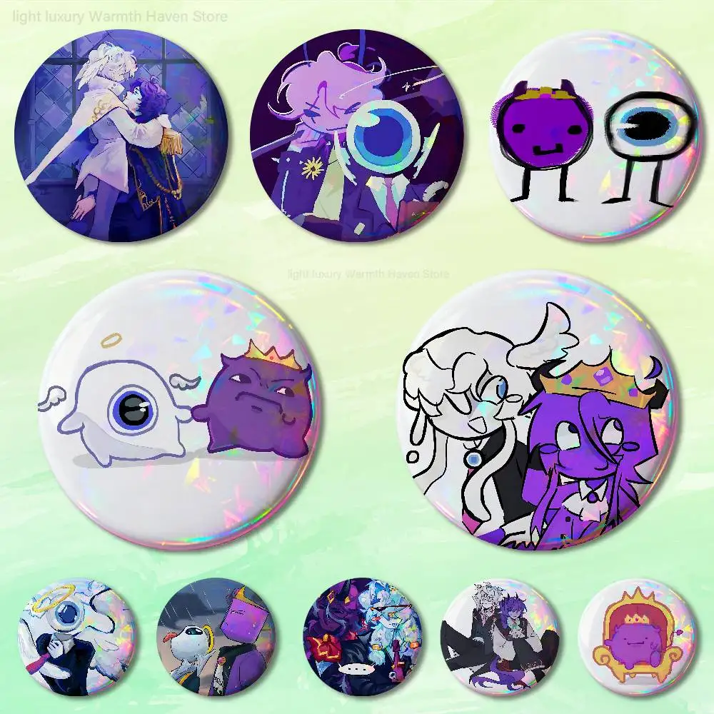 

W-Wemmbu Eggchan Tax Duo Pins 58mm Cute Cartoon Badge Handmade Brooches for Backpack Accessories