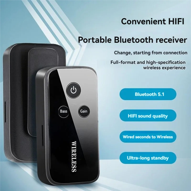 【العوامل العلوية】محول استقبال بلوتوث لاسلكي تصميم Lavalier لمكبرات صوت السيارة وجهاز استقبال الموسيقى الصوتي بلوتوث 5.1 Adap #5