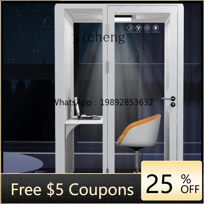 

AA Soundproof Room Home Telephone Booth Recording Studio Mute Sleep Compartment Movable Disassembly