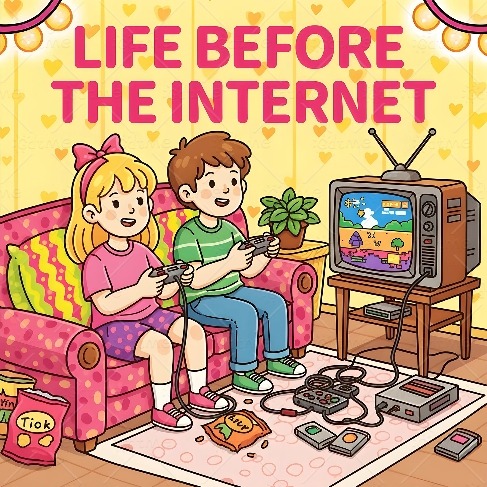 Life Before The Internet Nostalgic Retro Coloring Book for Adults Anti Anxiety Stress Relief Kill Time DIY Painting Drawing