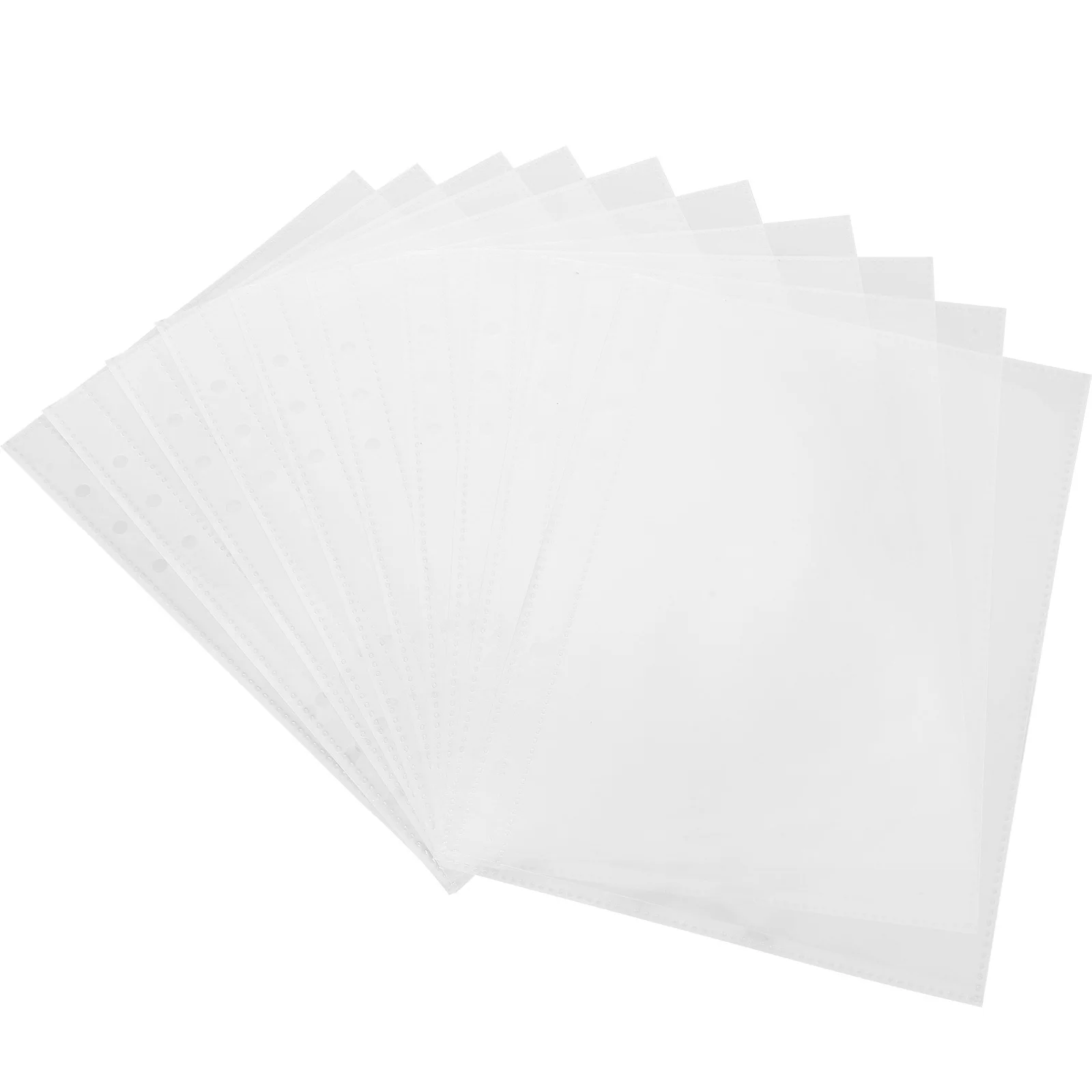 20 قطعة صفحات ألبوم الصور الأنيقة واقيات الورق القابلة لإعادة الاستخدام جيوب الملفات العملية للتخزين المنظم الآمن إدراجات A5