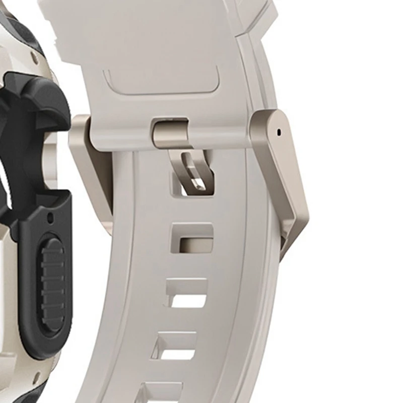 TPU i silikonowa bransoletka ochronna etui na Apple Watch 9 Ultra 49Mm, wytrzymały zestaw chroniące przed upadkiem