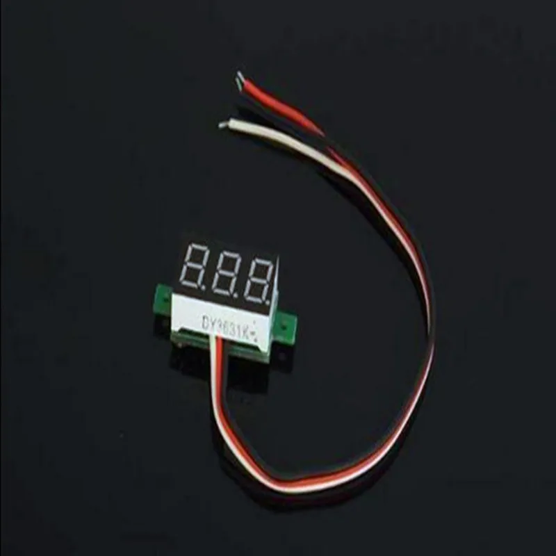 Digital Voltmeter for Electric Motor Car, Two-wire DC, Reset Not Burn,   3.0-30V