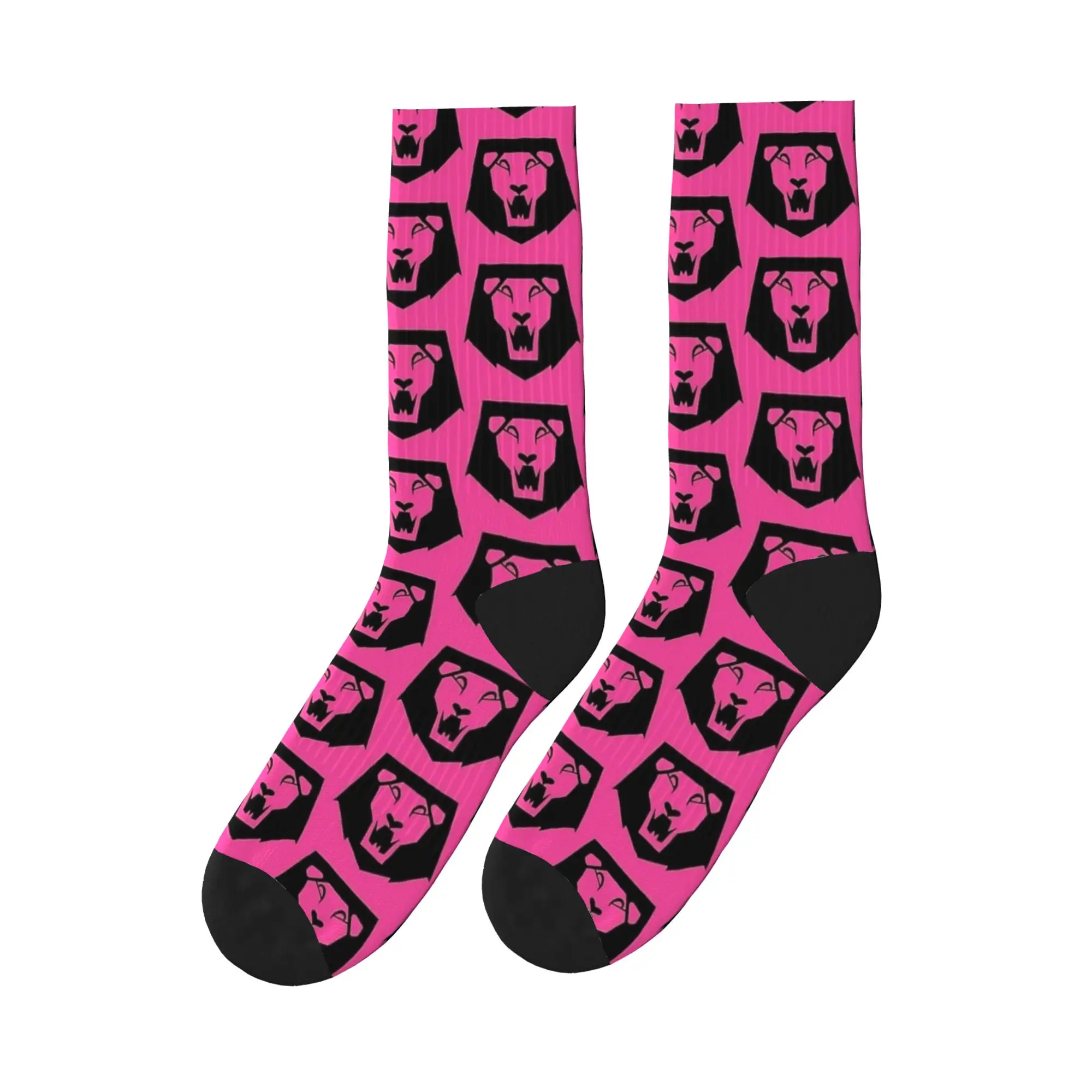 

Saja Boys Lion Logo Kpop Demon Hunters Socks Autumn Stockings Elegant Couple Soft Socks Graphic Climbing Anti Bacterial Socks