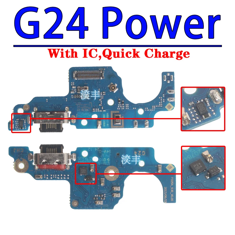 Usb Dock Charger Connector Ports for Motorola Moto G13 G23 G14 G24 Power G34 G54 G64 G84 G53 G73 G04 Charging Board Module Flex