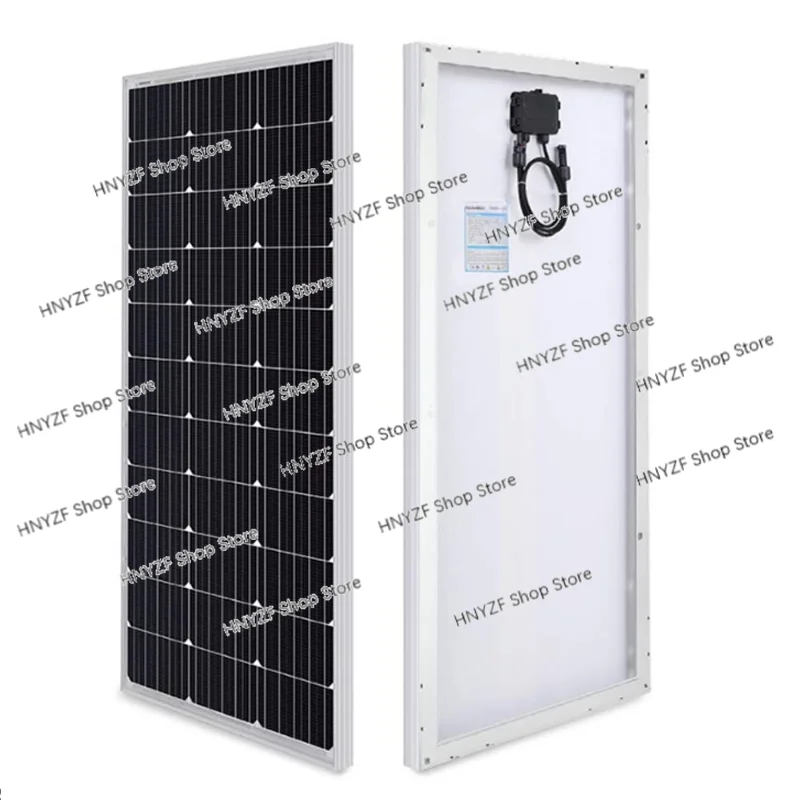 100W 12V Monocrystalline Solar Panel High Efficiency Module PV Power for Battery Charging Boat, Caravan, RV