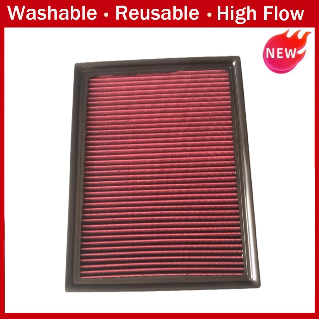 Filtro de ar de alto fluxo para carro, para toyota fj cruiser land cruiser prado j150 4.0 v6 lexus gx 460 2010- 17801-38050 lavável e reutilizável