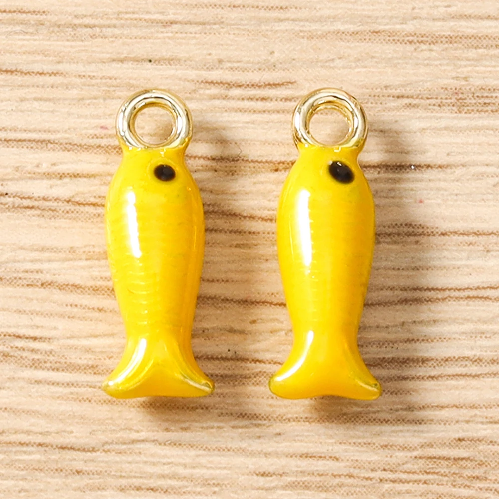 Tusember 5 Stück niedliche bunte Seestern-Muschel-Fisch-Anhänger für die Schmuckherstellung, Ohrringe, Halsketten, Armbänder, DIY-Bastelarbeiten – Detail 24