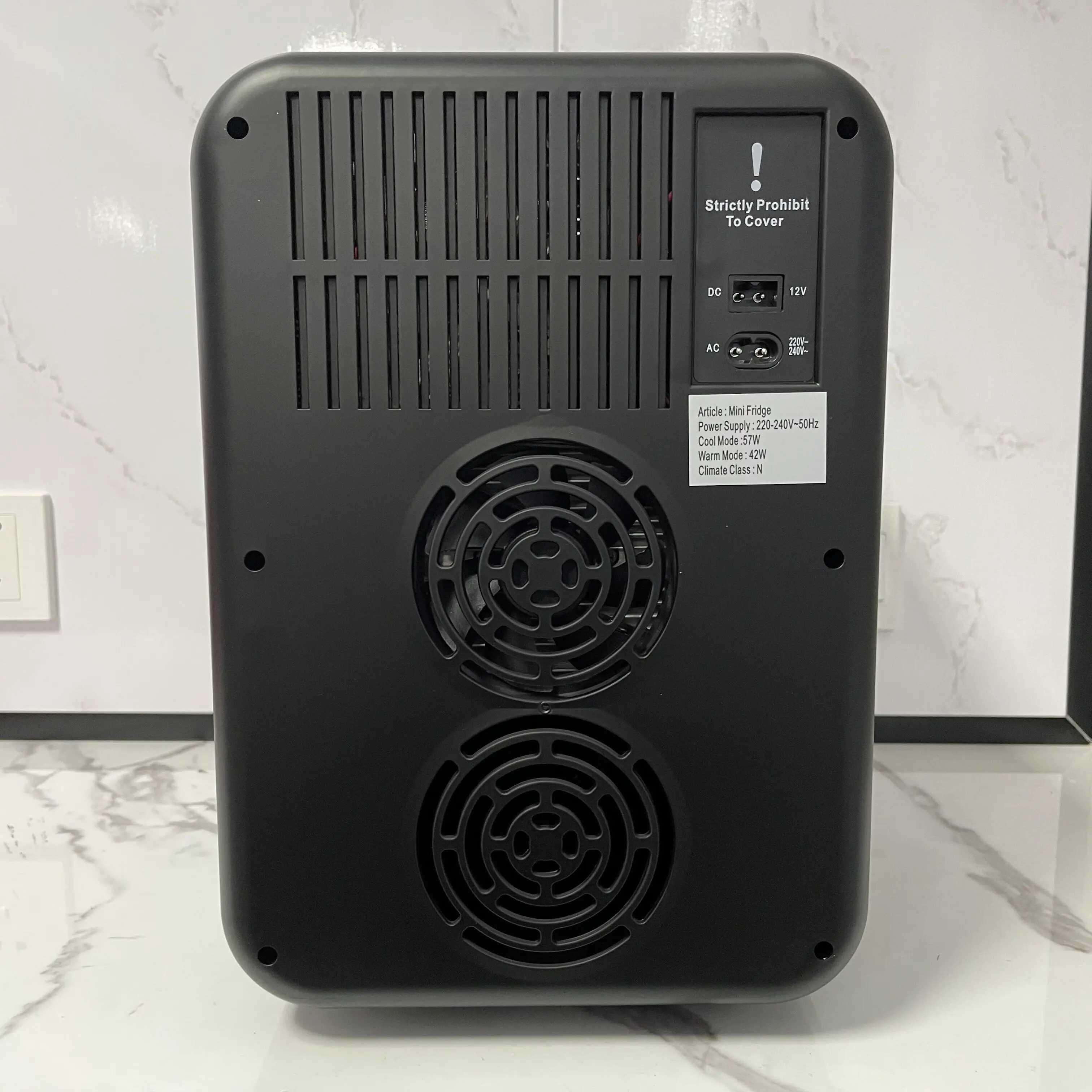10L Black Custom LCD Temp Control Compact Small Milk cooler Mini Fridge for coffee machine