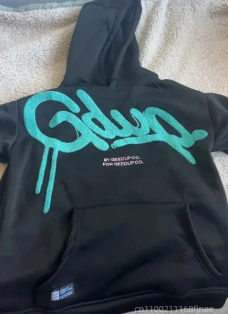 ملابس أزياء High Street الأمريكية، سترة بقلنسوة فضفاضة غير رسمية على طراز الهيب هوب في الشارع، قميص رياضي كبير الحجم بحروف ريترو للسيدات #2