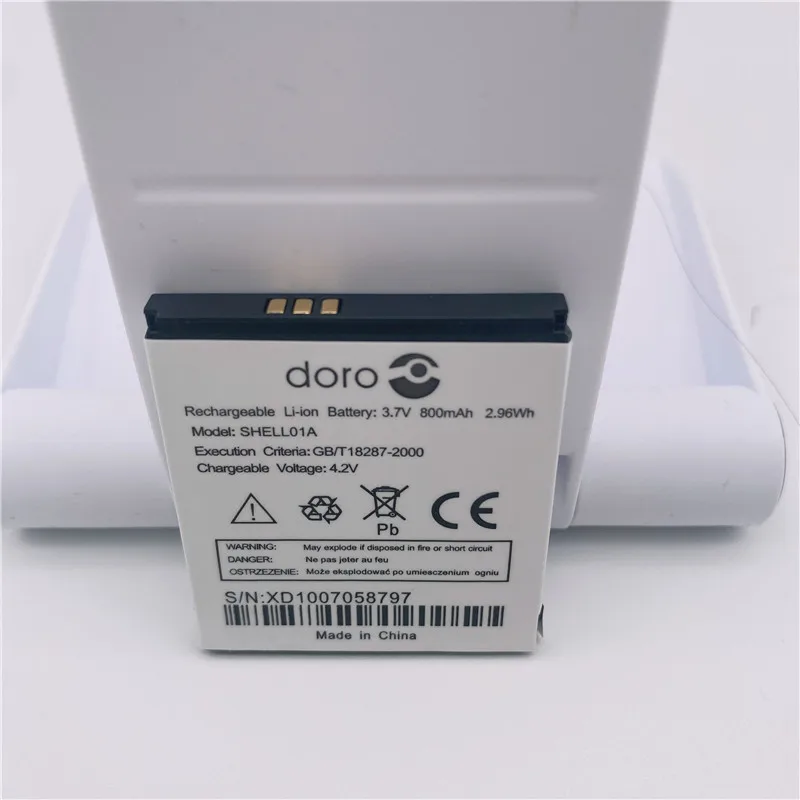 

YCOOLY In Stock new production date for doro SHELL01A battery 800mAh High capacity Replacement + Tracking Number