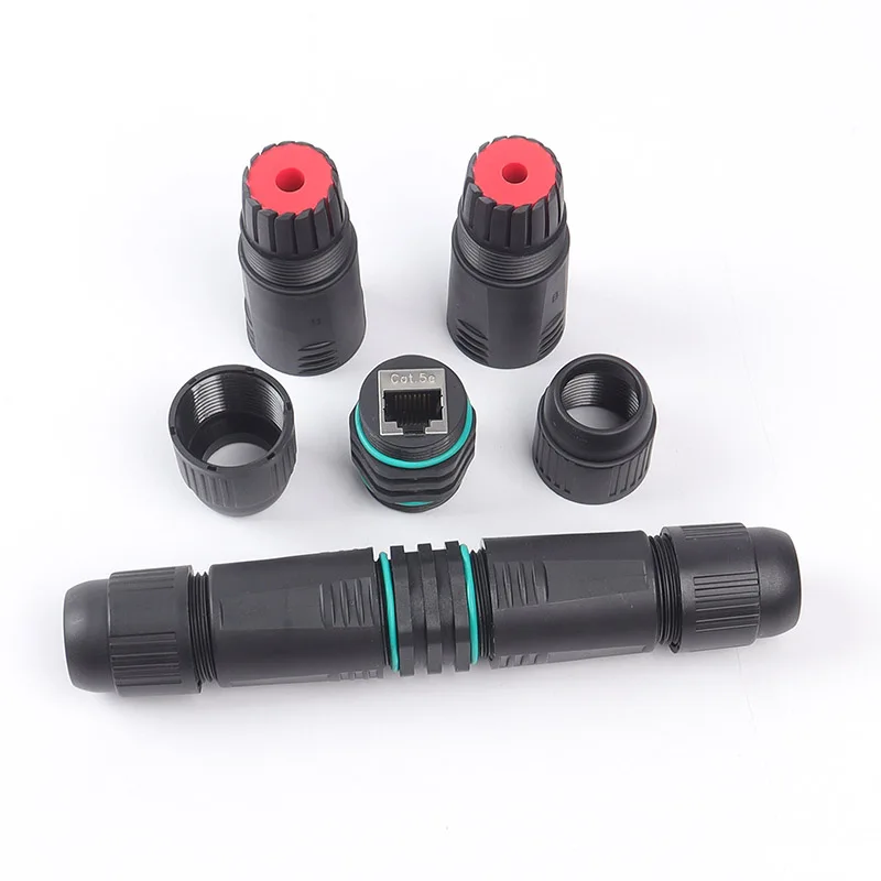 IP68 Waterproof Shielded RJ45 Coupler for Outdoor CAT5E LAN Cable Ethernet Extender Connector Weatherproof Network Adapter