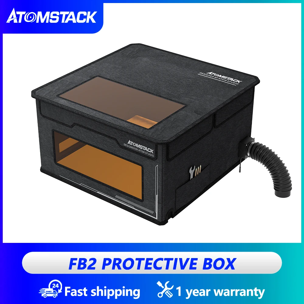 

ATOMSTACK FB2 Dust Cover Portable Foldable Expandable Fireproof Dustproof Smokeproof Eye Protection Box For CNC Laser Machines