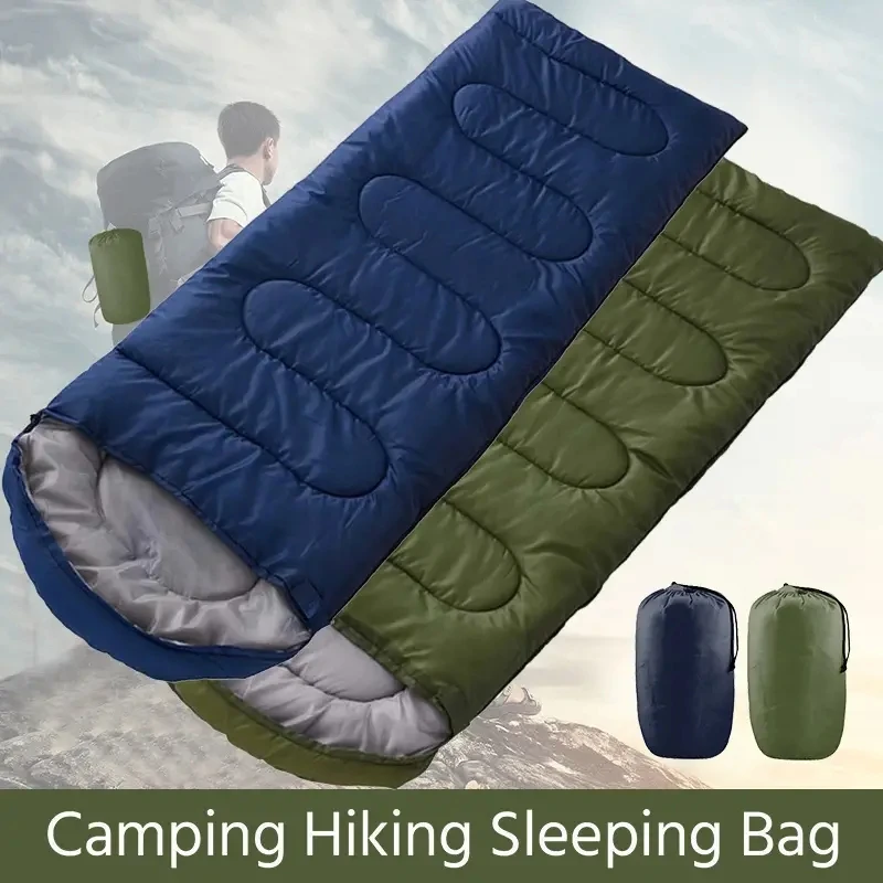 

Four seasons polyester hollow cotton 0.7kg1.3kg green color winter thick warm for camping hiking outdoor camping sleeping bag