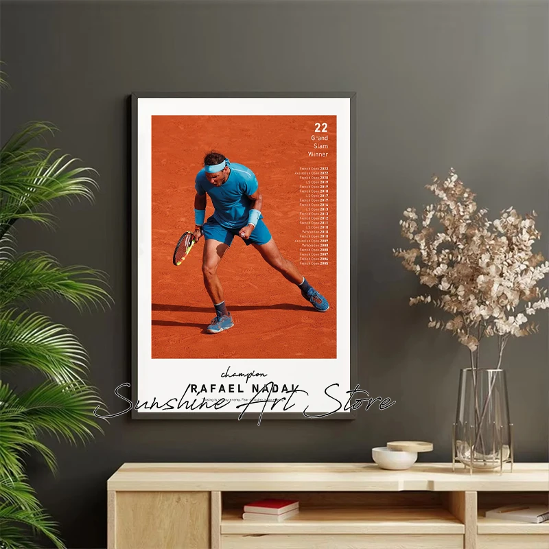 R-afael N-adal R-oger F-ederer Best Tennis Player Sports Stars Athletic Stars Poster Canvas Painting Wall Pictures Home Decor