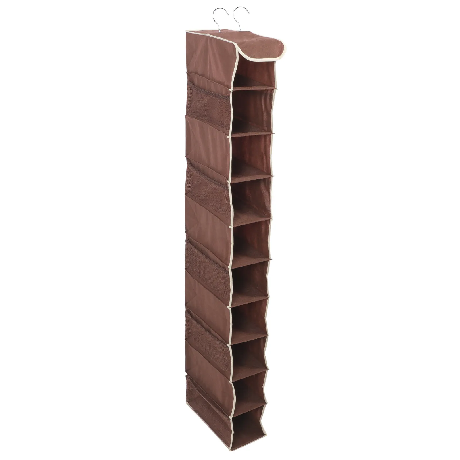 10 Layers Non-Woven Fabric Shoes Storage Organizer Foldable Space Saving Compact Shoes Rack for Closet Cupboard Cabinet
