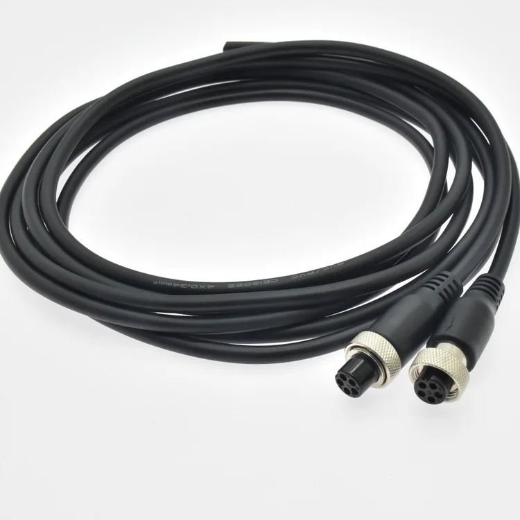 5pcs Injection molding of connectors processed into wires using GX12-5P