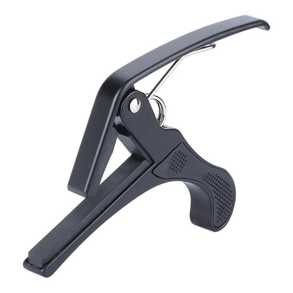 

Metal Capo Black Professional Guitar Capo Lightweight Sleek Modern Design Fits Acoustic Electric Ukulele Banjo Bass