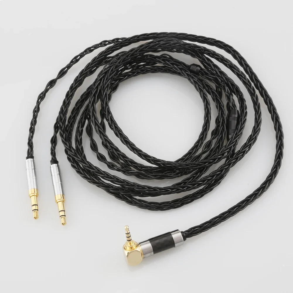 HIFI 8 Cores Headphone Earphone Cable For Denon AH-D600 D7100 Hifiman Sundara Ananda HE1000se HE6se he400i he400se Arya