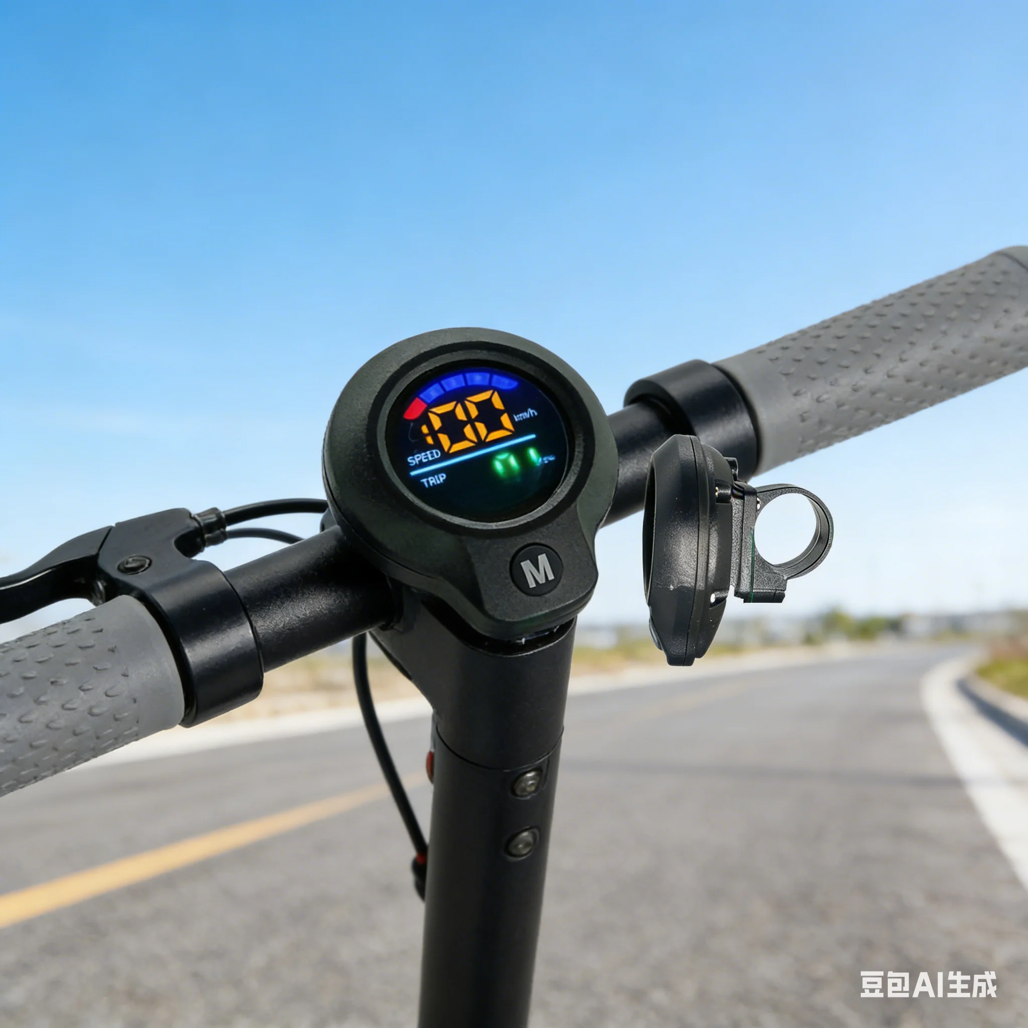 

Электрический складной скутер-велосипед с цифровым дисплеем, показывающим скорость и пробег, ЖК-панель управления, аксессуары для модификации велосипедов