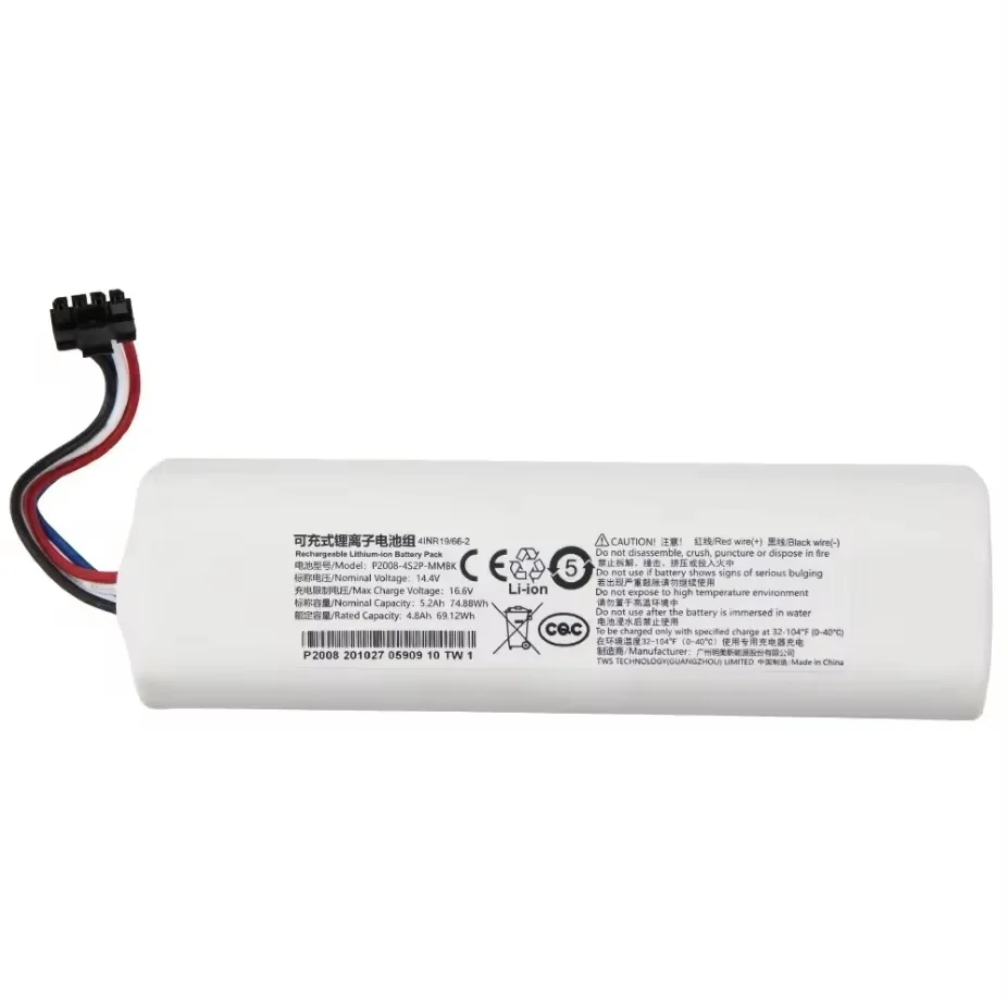 100% Original 14.4V 6800mAh Robotic Vacuum Cleaner Replacement Battery For Dreame F9 D9 L10 Pro Plus RLS3 RLS5 RLS5L RLS5D Part