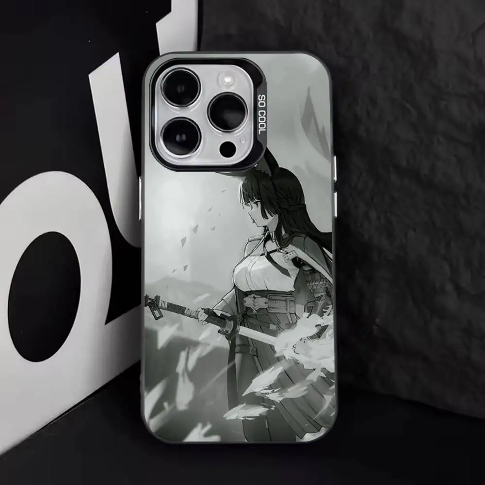 حافظة هاتف H-Hoshimi M-Miyabi ZZZ لهاتف iPhone 17,16,15,14,13,12,11,Pro,Max,Plus,E,Air,Mini Black Tpu