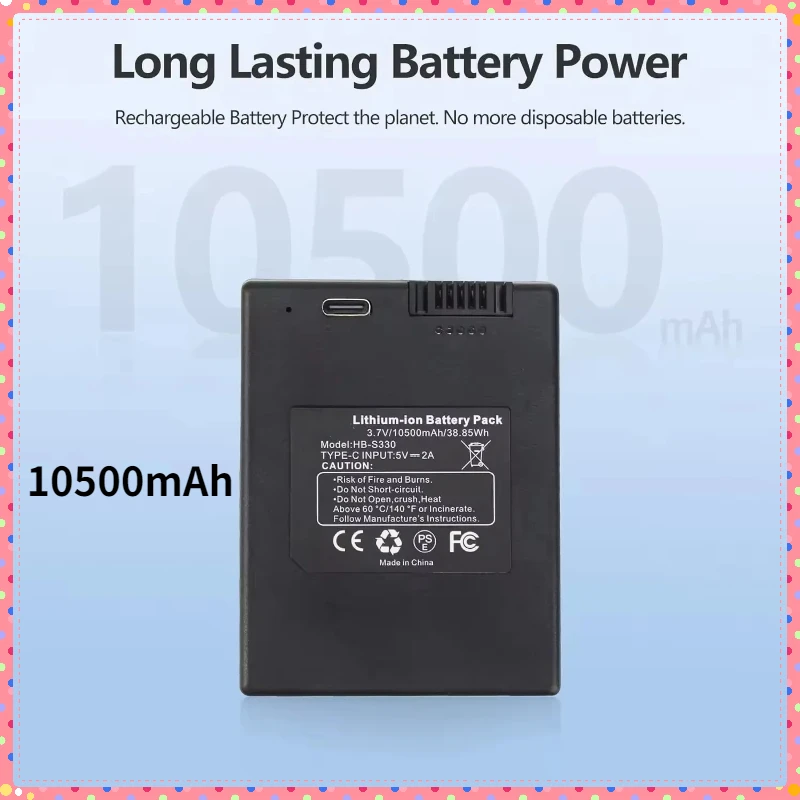 Rechargeable Battery 3.7V 10500mAh/38.85Wh Suitable for Eufy S330 S230 E330 Video Smart Lock Battery Replacement