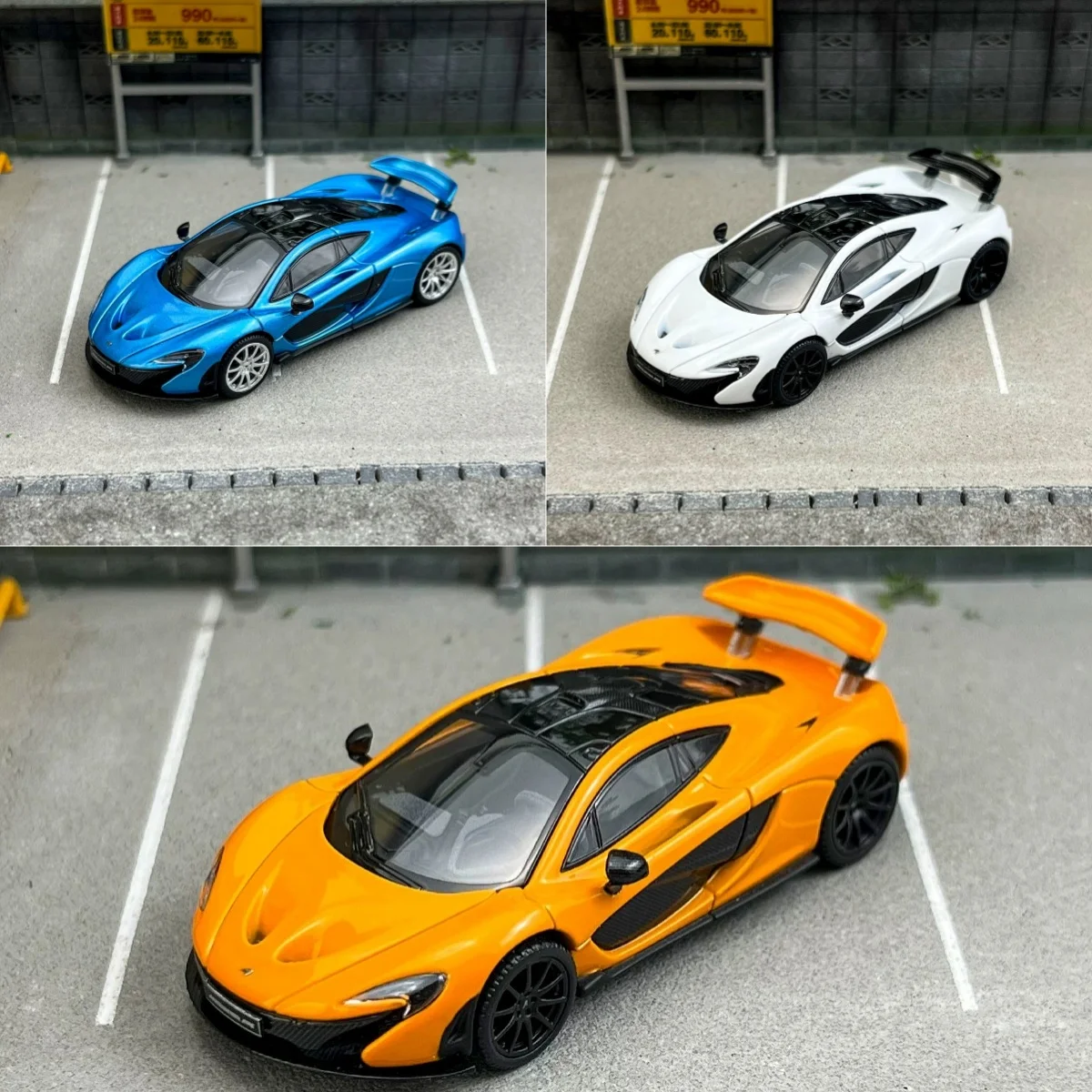 

LCD 1:64 P1 orange/white/blue alloy car model