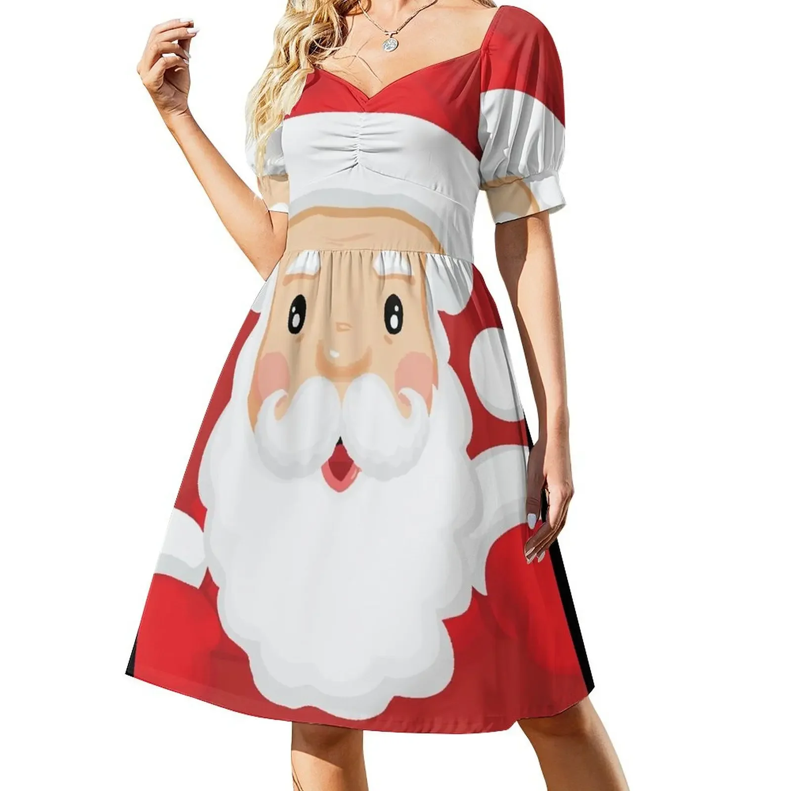 Santa Claus 2021 Christmas with snowflakes Dress elegant party dresses for women 2024 elegant dresses for women