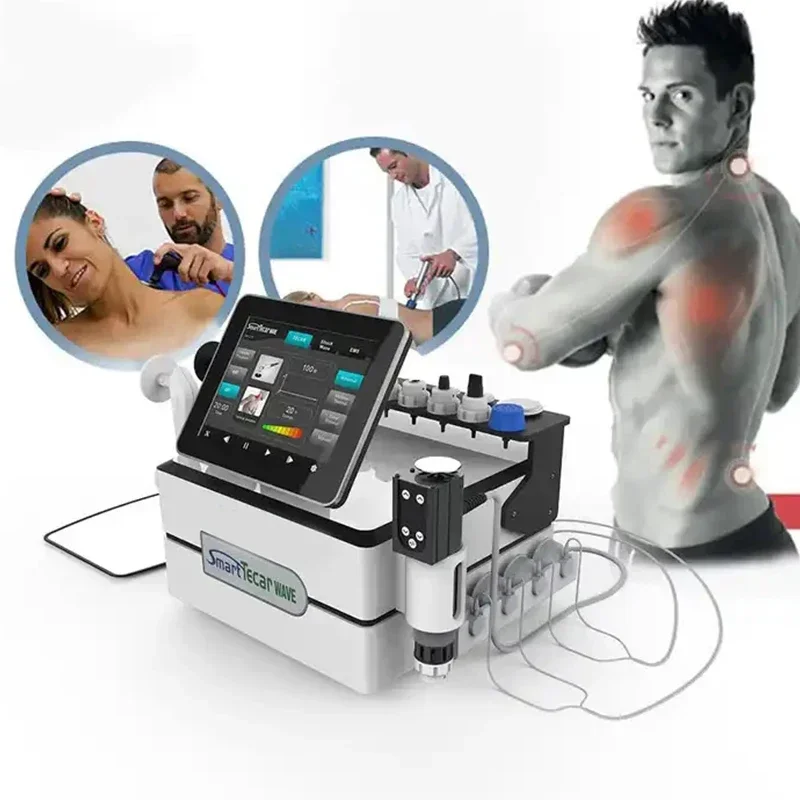 RET/CET Diathermy Capactive And Resistive Energy Transfer Tecar EMS Electric Muscle Stimulation Shock Wave Physiotherapy Machine