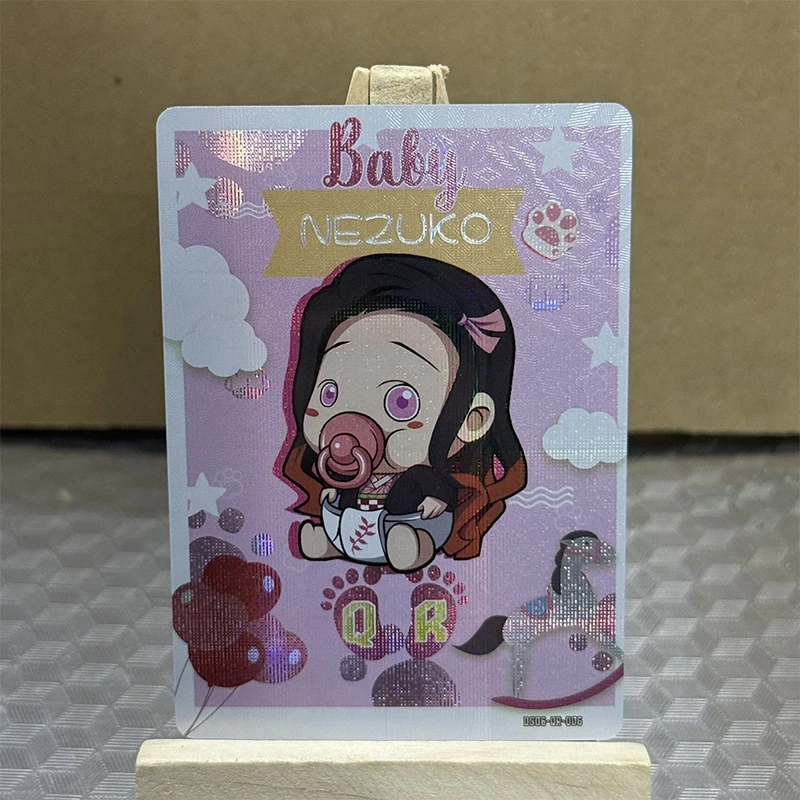 Aikaho Ds-06 Carte QR Anime Demon Slayer, Carte da Collezione di Kochou Shinobu e Kanroji Mitsuri, Regali di Natale e Compleanno, Giocattoli per Bambini