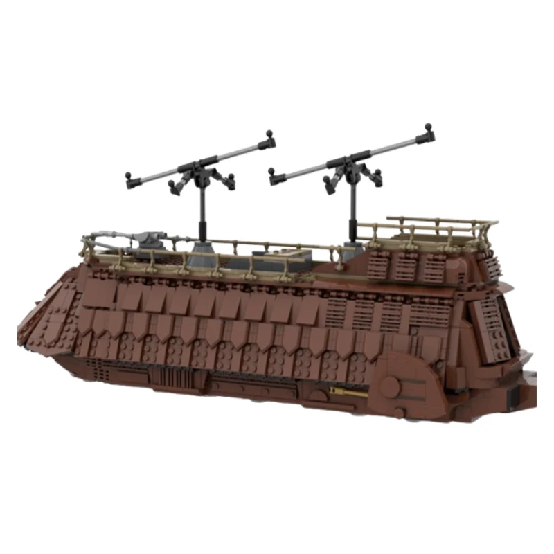 32 Spot MOC-65586 1774pcs Wooden Boat Small Particle Assembly Building Blocks Educational Toy Model Gift Set Ornaments