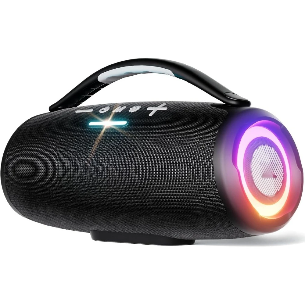 

Wireless Bluetooth Speaker 80W Loud Portable with Deep Bass 20H Playtime IPX6 Waterproof Dual Pairing for Adults Men Women